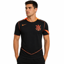 Camisa Corinthians III 25/26 Torcedor Total 90 Masculina - Preto com Laranja