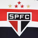 Camisa São Paulo 25/26 + Patrocinios Superbet Home Torcedor Masculina - Branco+Vermelho