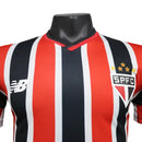 Camisa São Paulo II 24/25 - Jogador New Balance Masculina - Preta e vermelha e branca