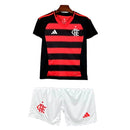 Kit Infantil Flamengo I 25/26 - Adidas - Vermelho e preto