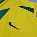 Camisa Retrô 2002 Seleção Brasileira I Masculina - Amarela