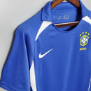 Camisa Retrô 2002 Seleção Brasileira II  Masculina - Azul