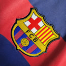 Camisa Retrô Barcelona I 15/16 - Masculina  - Azul com detalhes em vermelho e amarelo