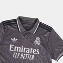 Camisa Real Madrid III 24/25 - Jogador Masculina - Cinza
