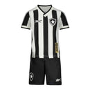 Kit Infantil Botafogo I 24/25 - Reebok - Preto e branco